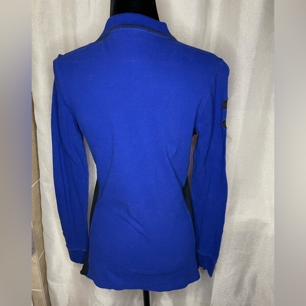 POLO by RALPH LAUREN Size M Blue Black Embroidery Cotton Sweatshirt‌‌‌‌‌‌‌‌‌‌‌‌ - Picture 4 of 10